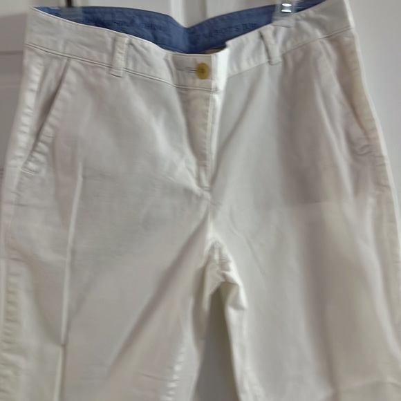 Talbots 10P white cotton pants. - Picture 4 of 6